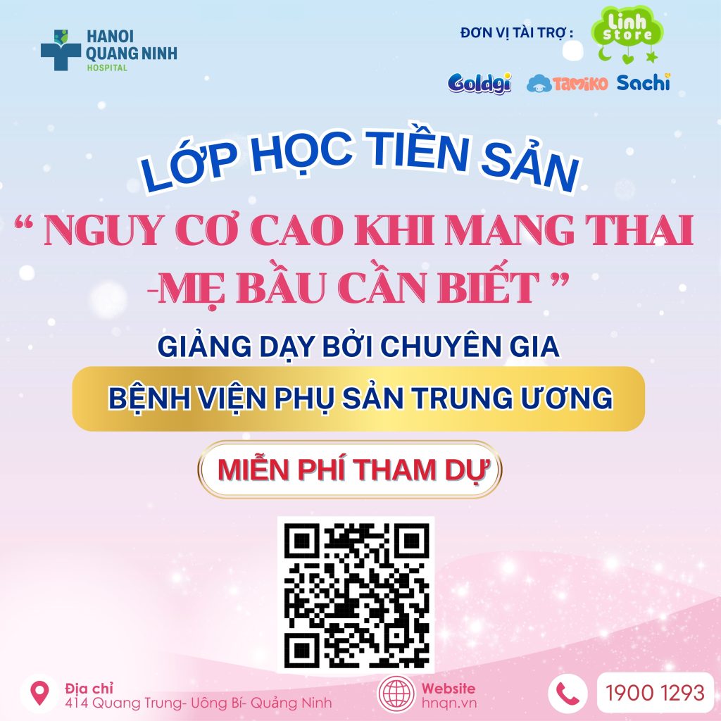 LỚP HỌC TIỀN SẢN: “NGUY CƠ CAO TRONG THAI KỲ – MẸ BẦU CẦN BIẾT”